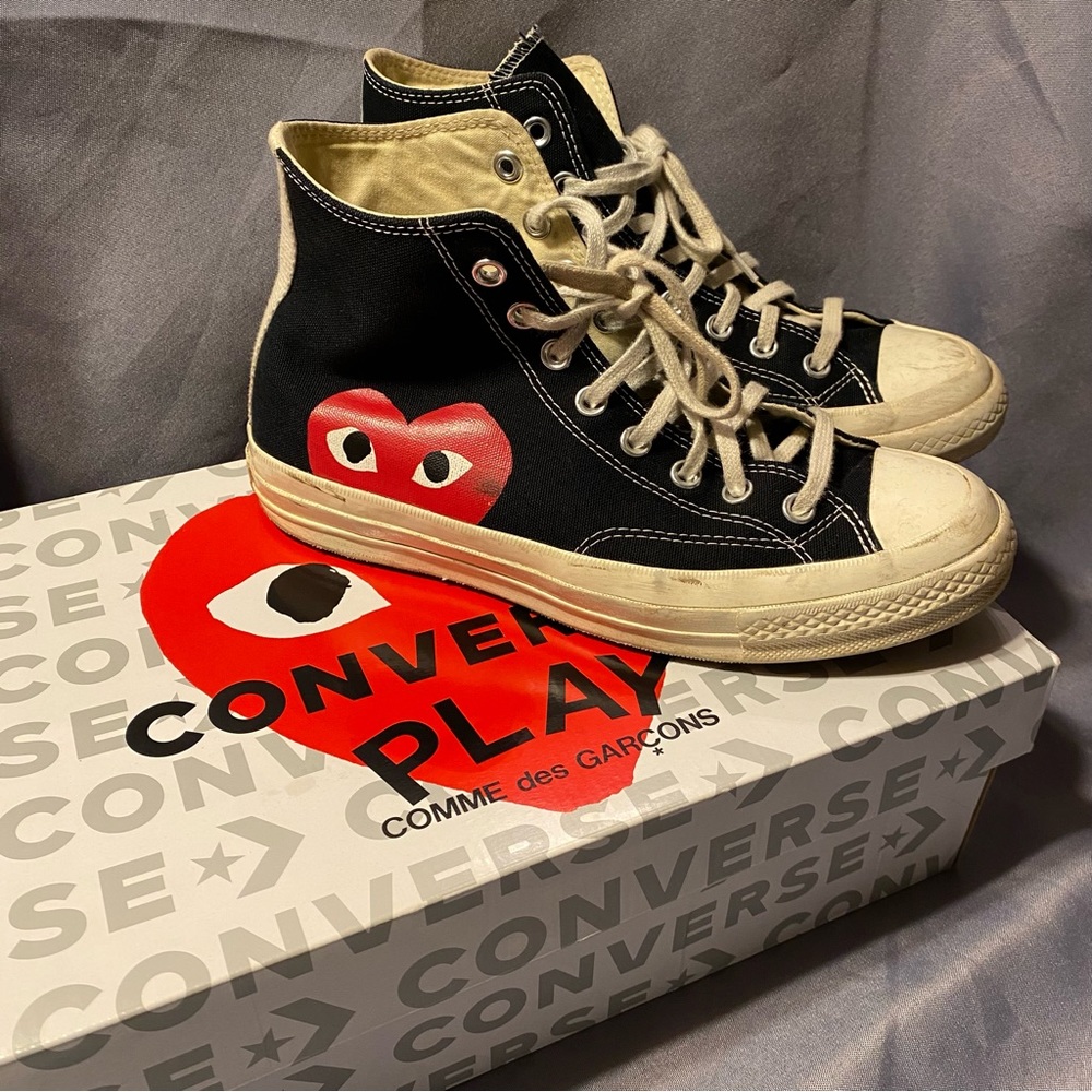 CdG PLAY x Converse Unisex Chuck Taylor All Star Peek-A-Boo High-Top Sneakers